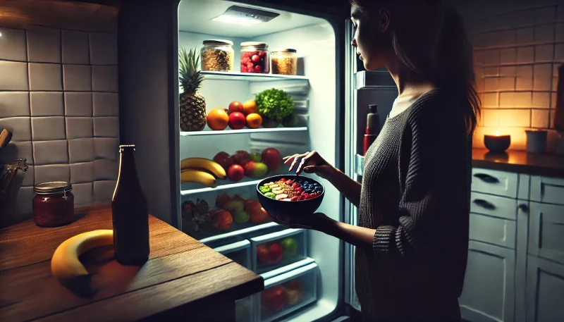 夜食べると太る？アサイーの注意点