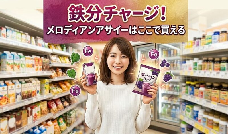 メロディアンのアサイーはどこで売ってる